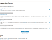 Tablet Screenshot of occasionalsales.blogspot.com