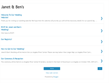 Tablet Screenshot of janetandbenwedding.blogspot.com