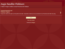 Tablet Screenshot of angiesandlinpreschoolandchildcare.blogspot.com