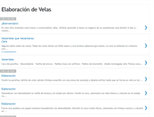 Tablet Screenshot of elaboracion-de-las-velas.blogspot.com