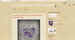 Desktop Screenshot of 5gensomewhere.blogspot.com
