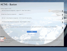 Tablet Screenshot of ncths-buxton.blogspot.com