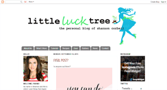 Desktop Screenshot of littlelucktree.blogspot.com