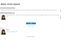 Tablet Screenshot of aboutsevenspoons.blogspot.com