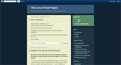 Desktop Screenshot of loveofgodproject.blogspot.com