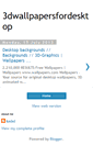 Mobile Screenshot of 3dwallpapersfordesktop.blogspot.com