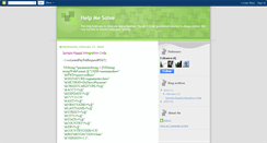 Desktop Screenshot of helpmesolve.blogspot.com