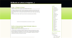 Desktop Screenshot of elmundoenletras.blogspot.com