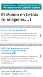Mobile Screenshot of elmundoenletras.blogspot.com
