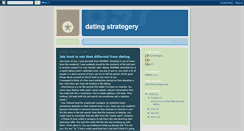 Desktop Screenshot of datingstrategery.blogspot.com