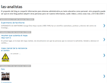 Tablet Screenshot of las-analistas.blogspot.com