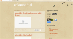 Desktop Screenshot of colomondial.blogspot.com