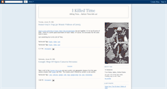 Desktop Screenshot of ikilledtime.blogspot.com