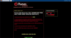 Desktop Screenshot of itunescodes4u.blogspot.com