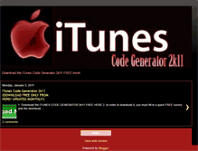 Tablet Screenshot of itunescodes4u.blogspot.com