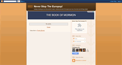 Desktop Screenshot of neverstoptheeuropop.blogspot.com