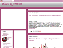 Tablet Screenshot of bellezza-al-femminile.blogspot.com