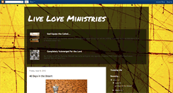 Desktop Screenshot of liveloveministries.blogspot.com