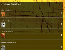 Tablet Screenshot of liveloveministries.blogspot.com