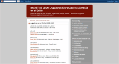 Desktop Screenshot of basketdeleon-jugadores-leoneses.blogspot.com