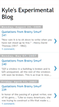 Mobile Screenshot of experimental-kyle.blogspot.com