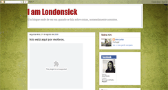 Desktop Screenshot of iamlondonsick.blogspot.com