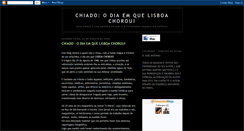 Desktop Screenshot of chiado-lisboachorou.blogspot.com