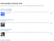 Tablet Screenshot of intercambioculturalarts.blogspot.com