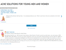 Tablet Screenshot of aboutacneproblems.blogspot.com