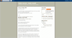 Desktop Screenshot of makesecure.blogspot.com