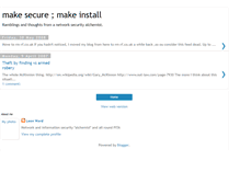 Tablet Screenshot of makesecure.blogspot.com