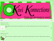 Tablet Screenshot of kiwikonnections.blogspot.com