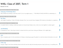 Tablet Screenshot of classw45l.blogspot.com