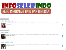 Tablet Screenshot of info-selebindo.blogspot.com