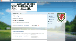 Desktop Screenshot of llysfaenjuniorfc.blogspot.com