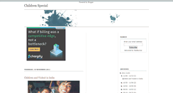 Desktop Screenshot of children-special.blogspot.com