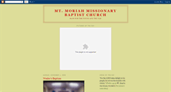 Desktop Screenshot of mtmoriahbaptist.blogspot.com