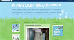 Desktop Screenshot of funkylittlebirdclasses.blogspot.com