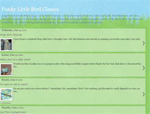 Tablet Screenshot of funkylittlebirdclasses.blogspot.com