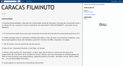 Desktop Screenshot of caracasfilminuto.blogspot.com