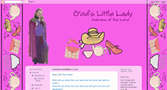 Desktop Screenshot of godslittlelady.blogspot.com