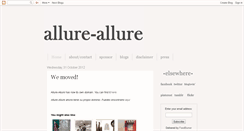 Desktop Screenshot of allure-allure.blogspot.com
