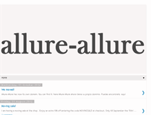 Tablet Screenshot of allure-allure.blogspot.com