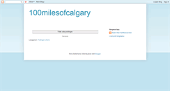 Desktop Screenshot of 100milesofcalgary.blogspot.com