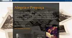 Desktop Screenshot of alegriaepreguica.blogspot.com