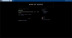 Desktop Screenshot of mindofmoose.blogspot.com
