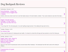 Tablet Screenshot of dogbackpackreviews.blogspot.com