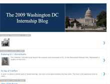 Tablet Screenshot of csbsju09dcinternships.blogspot.com