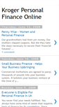 Mobile Screenshot of kroger-personal-finance-online12306.blogspot.com
