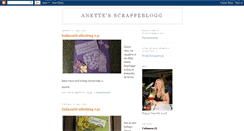 Desktop Screenshot of anettes-scrappeblogg.blogspot.com